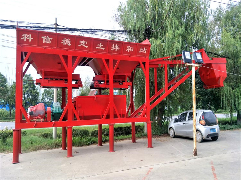 WBZ300穩(wěn)定土拌合站安裝，水穩(wěn)拌合站廠家介紹